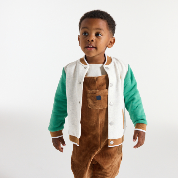 سترة تيدي من الميلتون خضراء اللون، للصبي الصغير